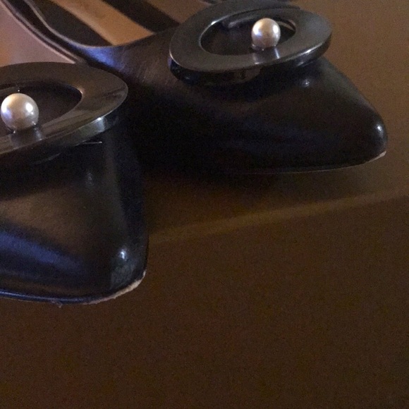 Carolinna Espinosa Leather With Rhinestone Block Heels - Picture 7 of 13